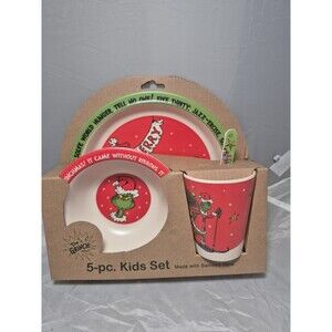 DR.SEUSS THE GRINCH WHO STOLE CHRISTMAS KIDS 4 PIECE PLACE SETTING CHILDREN